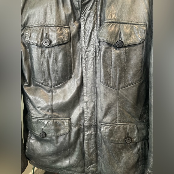 Good Preowned Condition Men's Marc New York by Andrew Marc Leather Jacket. - Picture 2 of 15
